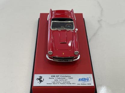 BBR 1/43 Ferrari 250 GT Cabriolet Series I 1475GT 1960 Red CAR64BLB