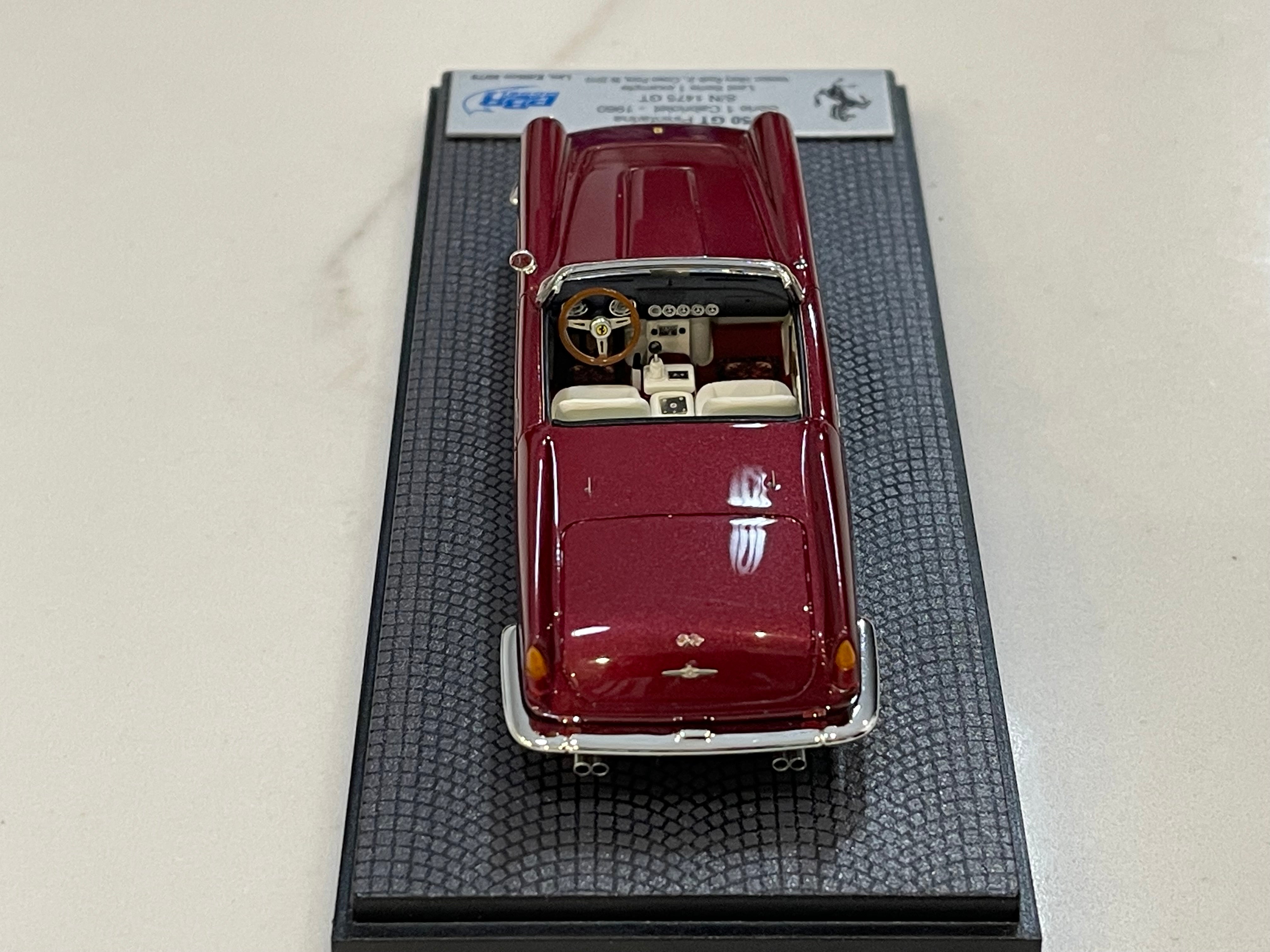 BBR 1/43 Ferrari 250 GT Cabriolet Series I 1475GT 1960 Dark Red CAR64D