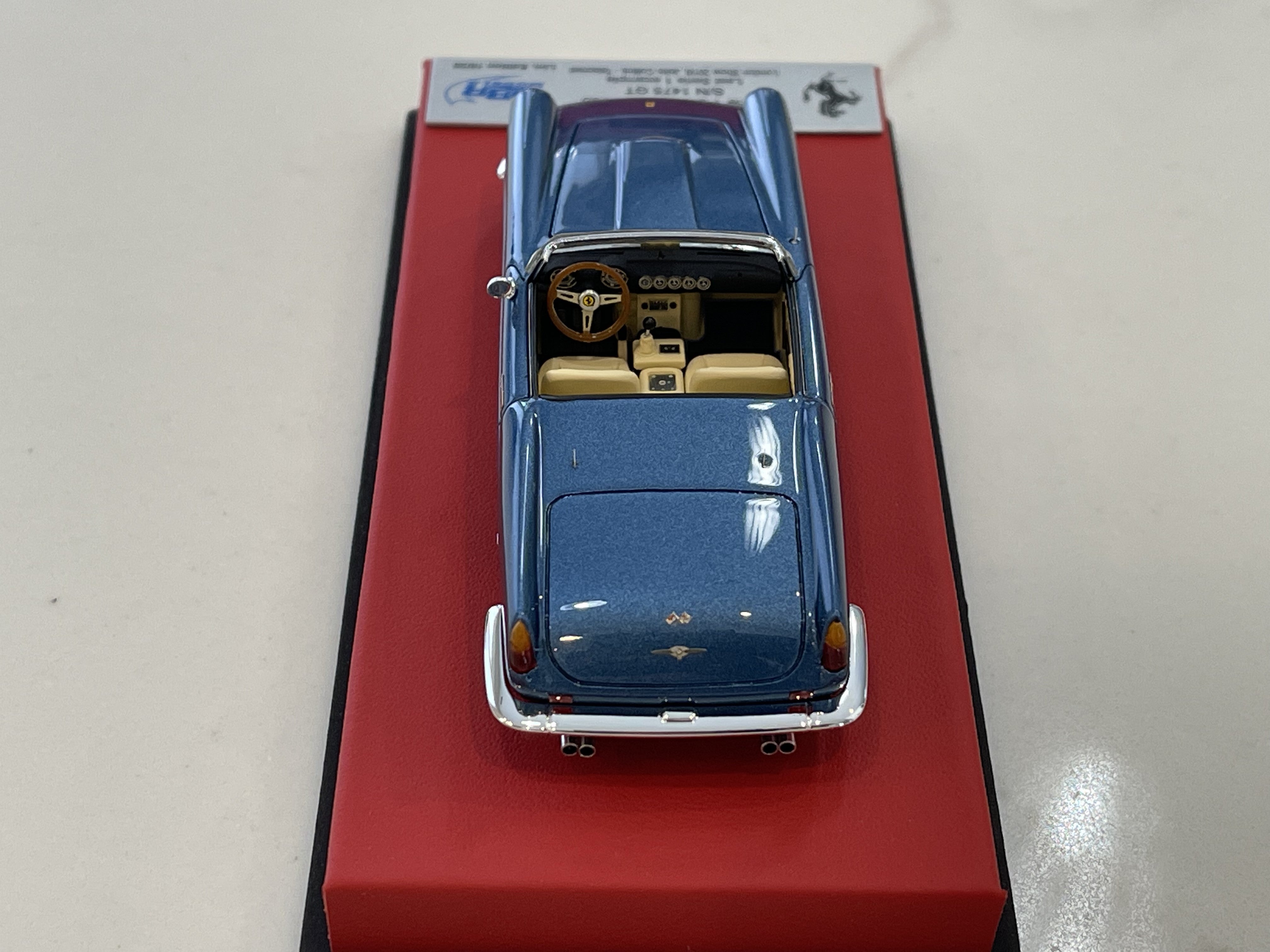 BBR 1/43 Ferrari 250 GT Cabriolet Series I 1475GT 1960 Met. Blue CAR64ELB