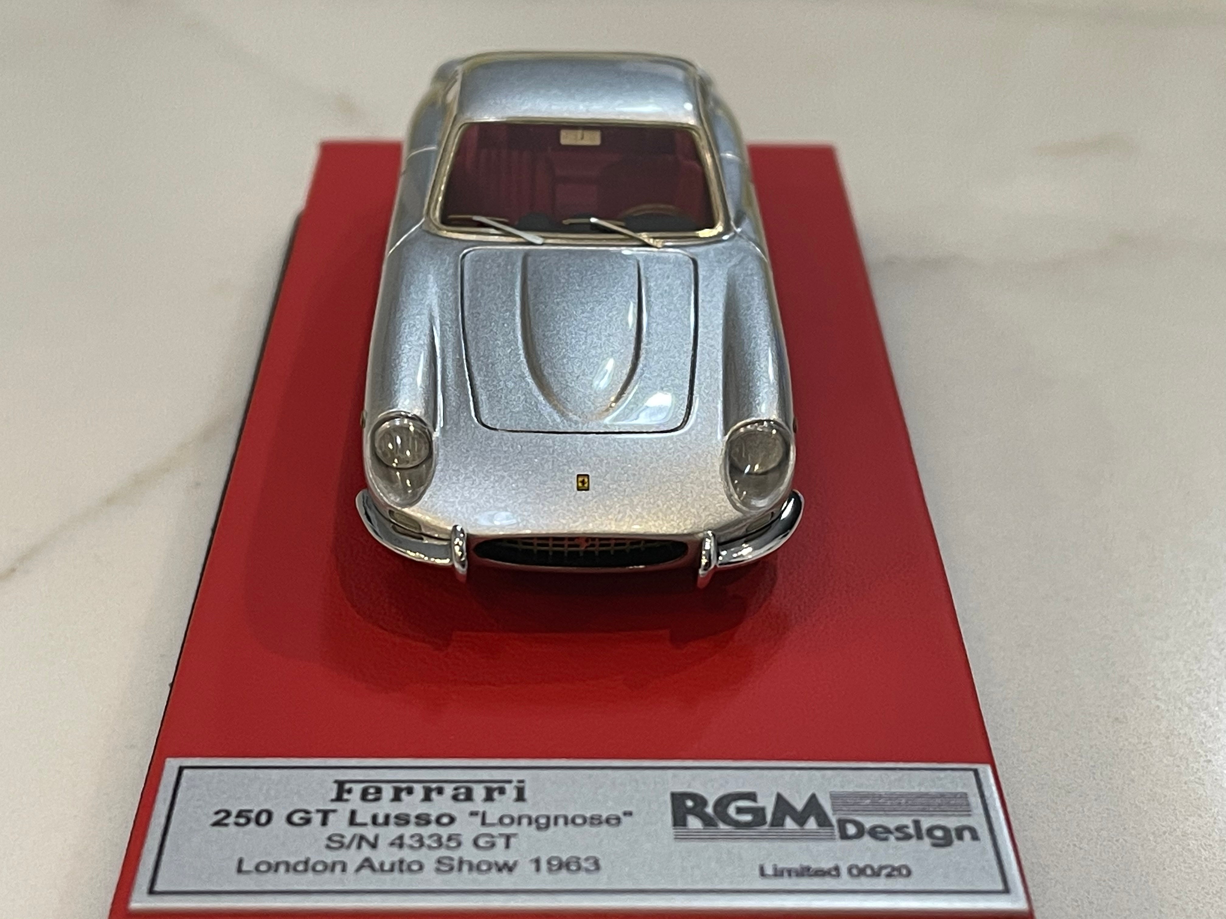 BBR 1/43 Ferrari 250 GT Lusso Long Nose 4335GT 1963 Silver RGM15LB