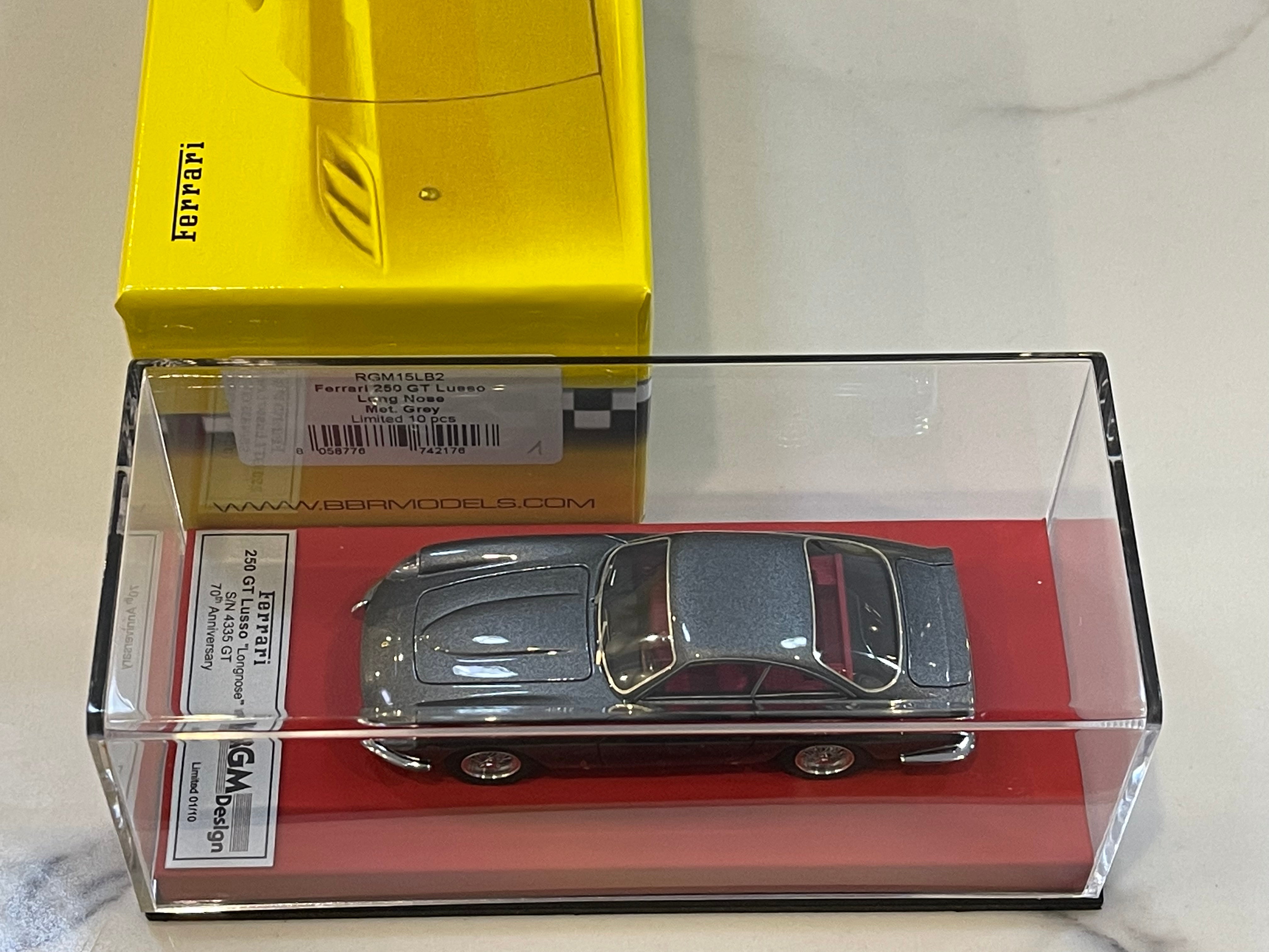 BBR 1/43 Ferrari 250 GT Lusso Long Nose 4335GT 1963 Dark Grey 