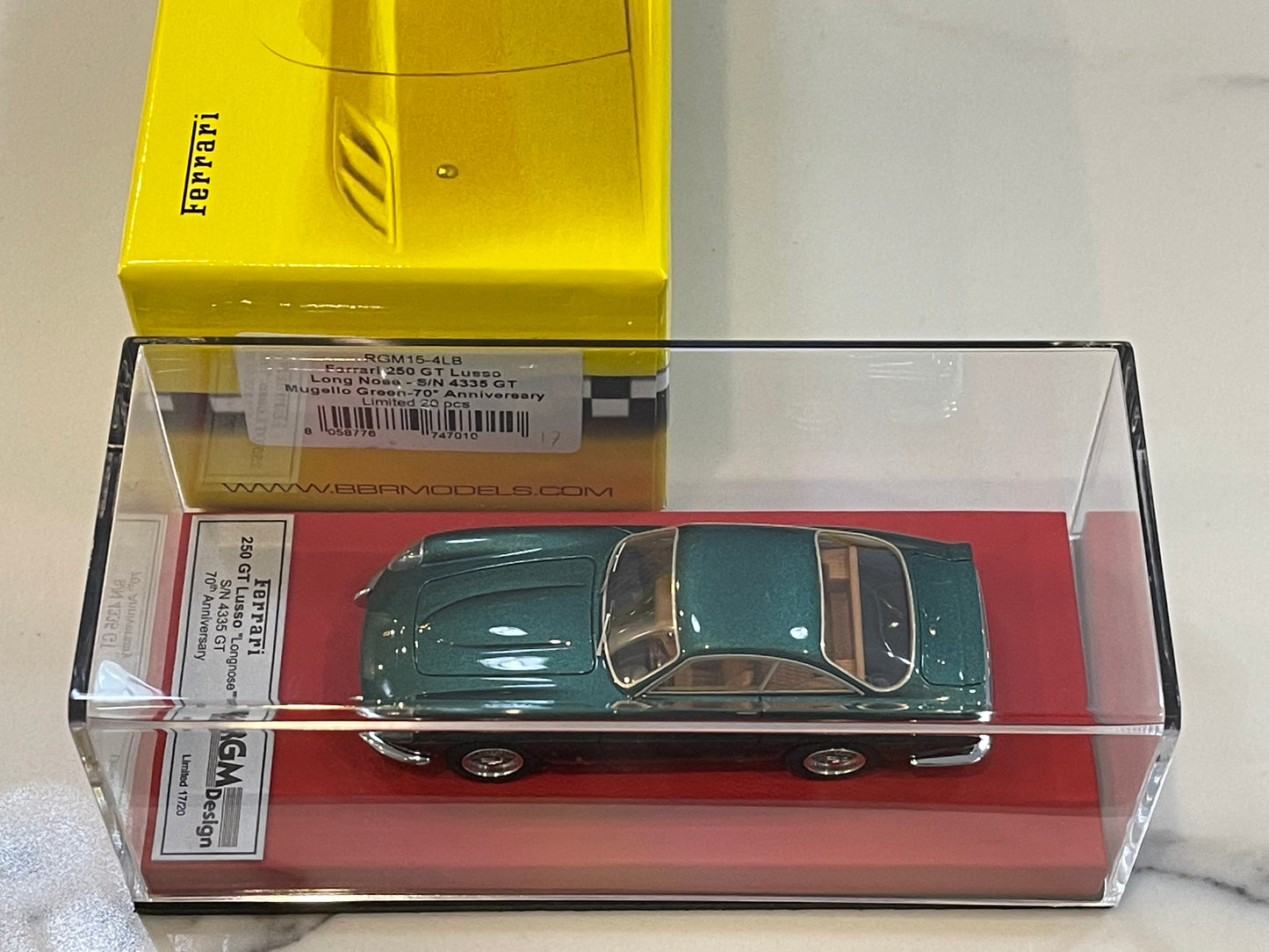 BBR 1/43 Ferrari 250 GT Lusso Long Nose 4335GT 1963 Dark Green RGM15LB4