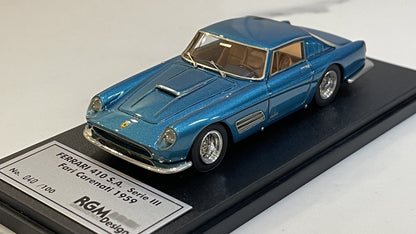 BBR 1/43 Ferrari 410 SA Series III Fari Carenati 1959 Met. Blue RGM19