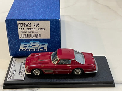 BBR 1/43 Ferrari 410 SA Series III Fari Carenati 1959 Dark Red RGM19