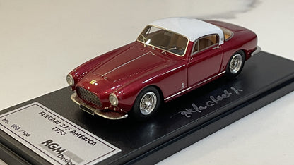 BBR 1/43 Ferrari 375 America Coupe 1954 Dark Red/White RGM20A