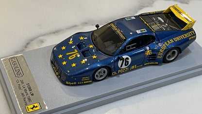 Gasoline 1/43 Ferrari 512 BBLM 24 Hours Le Mans 1980 Blue No. 76 GAS10037