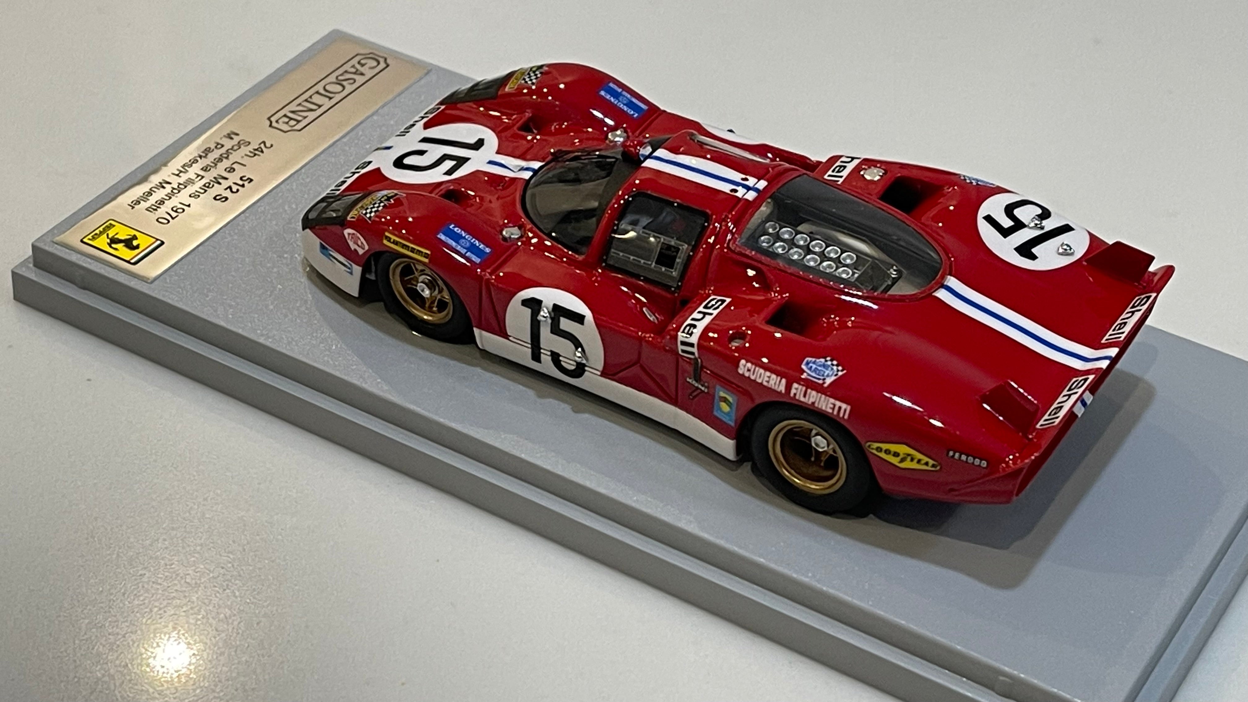 Gasoline 1/43 Ferrari 512 S 24 Hours Le Mans 1970 Red No. 15 GAS10090