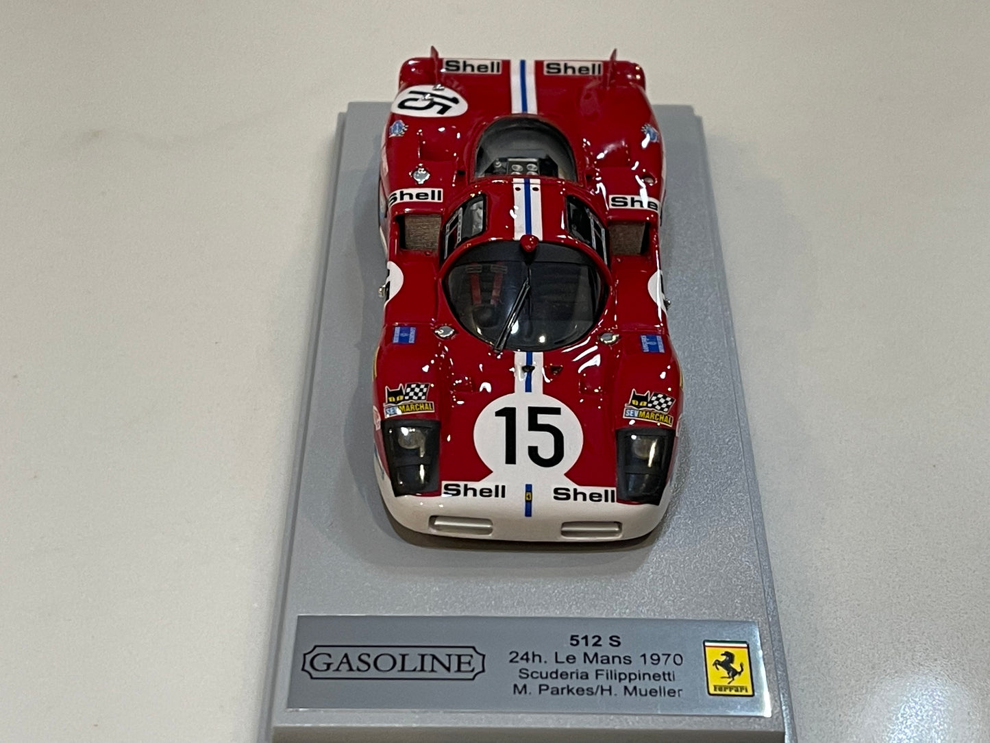 Gasoline 1/43 Ferrari 512 S 24 Hours Le Mans 1970 Red No. 15 GAS10090