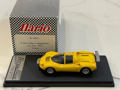 Ilario 1/43 Ferrari 206 S Competizione 034 1967 Yellow IL43015