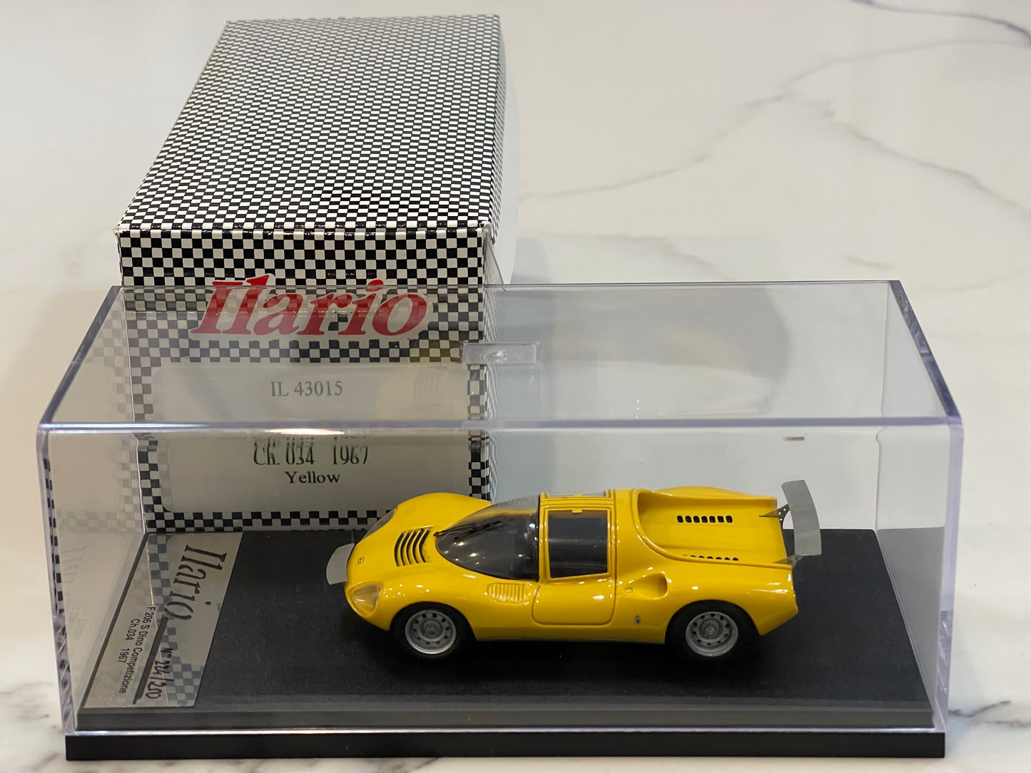 Ilario 1/43 Ferrari 206 S Competizione 034 1967 Yellow IL43015