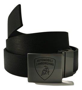 Lamborghini Leather Belt Black