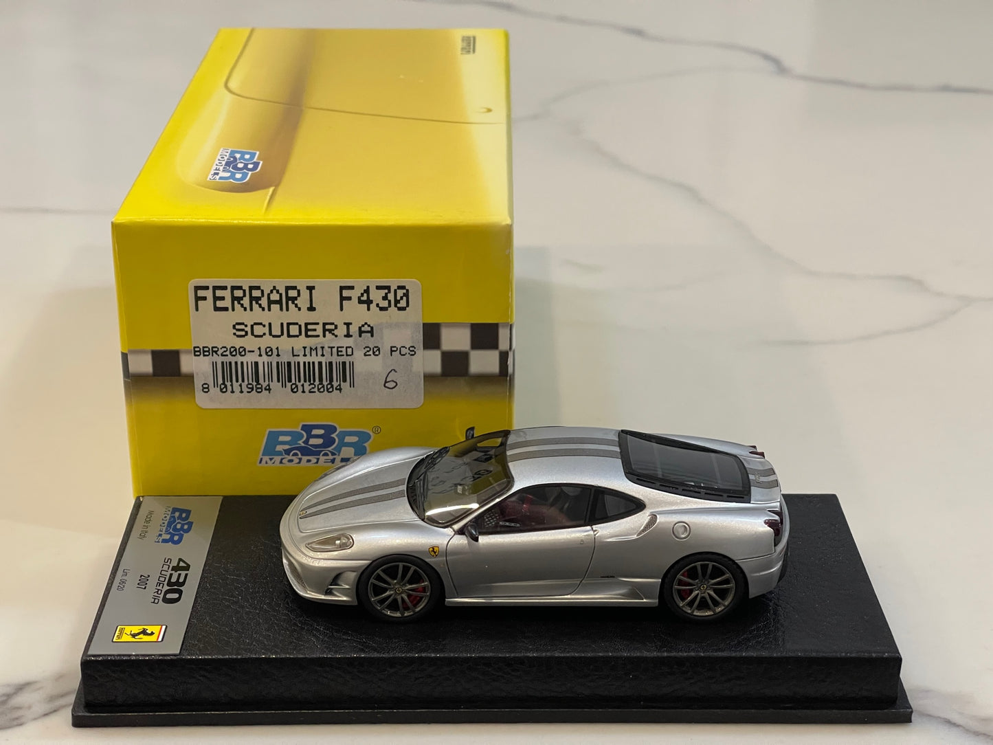 BBR 1/43 Ferrari F430 Scuderia 2008 Silver BBR200-101