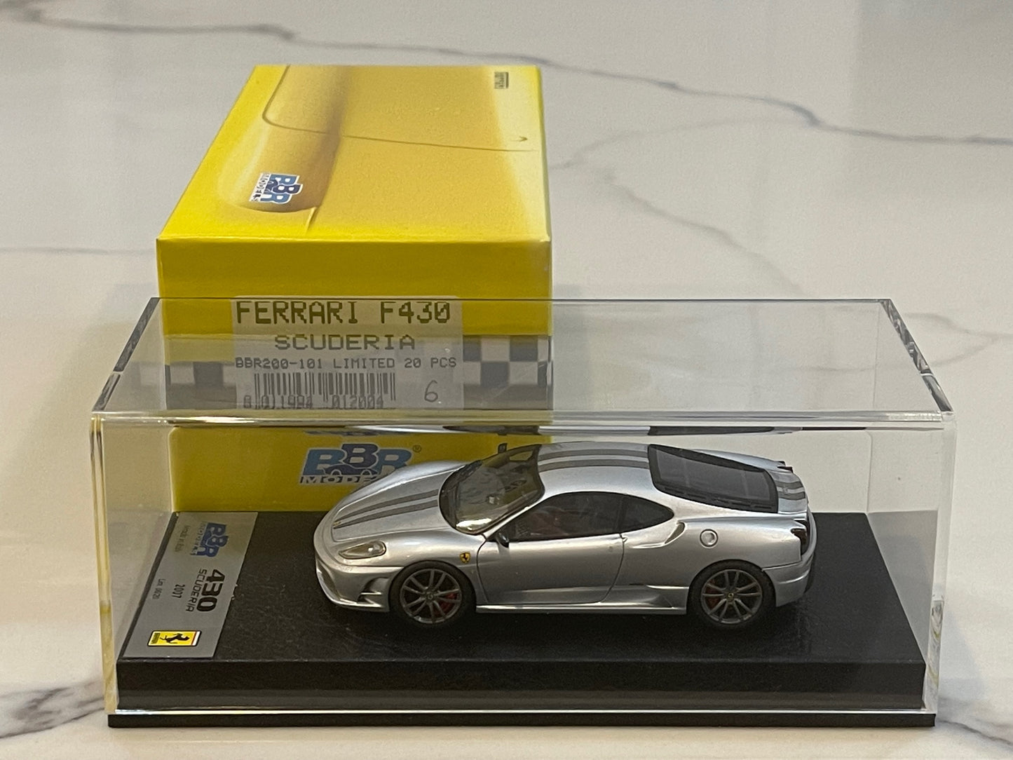 BBR 1/43 Ferrari F430 Scuderia 2008 Silver BBR200-101