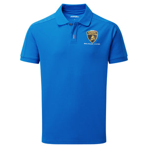 Lamborghini Squadra Corse Men's Travel Polo Shirt Blue