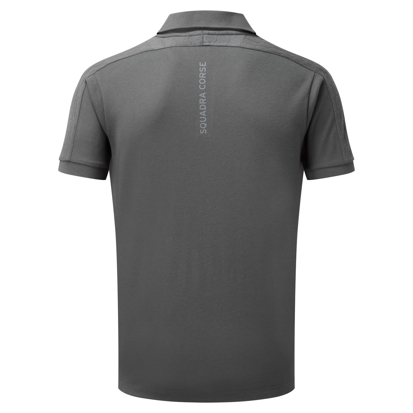 Lamborghini Squadra Corse Men's Travel Polo Shirt Grey