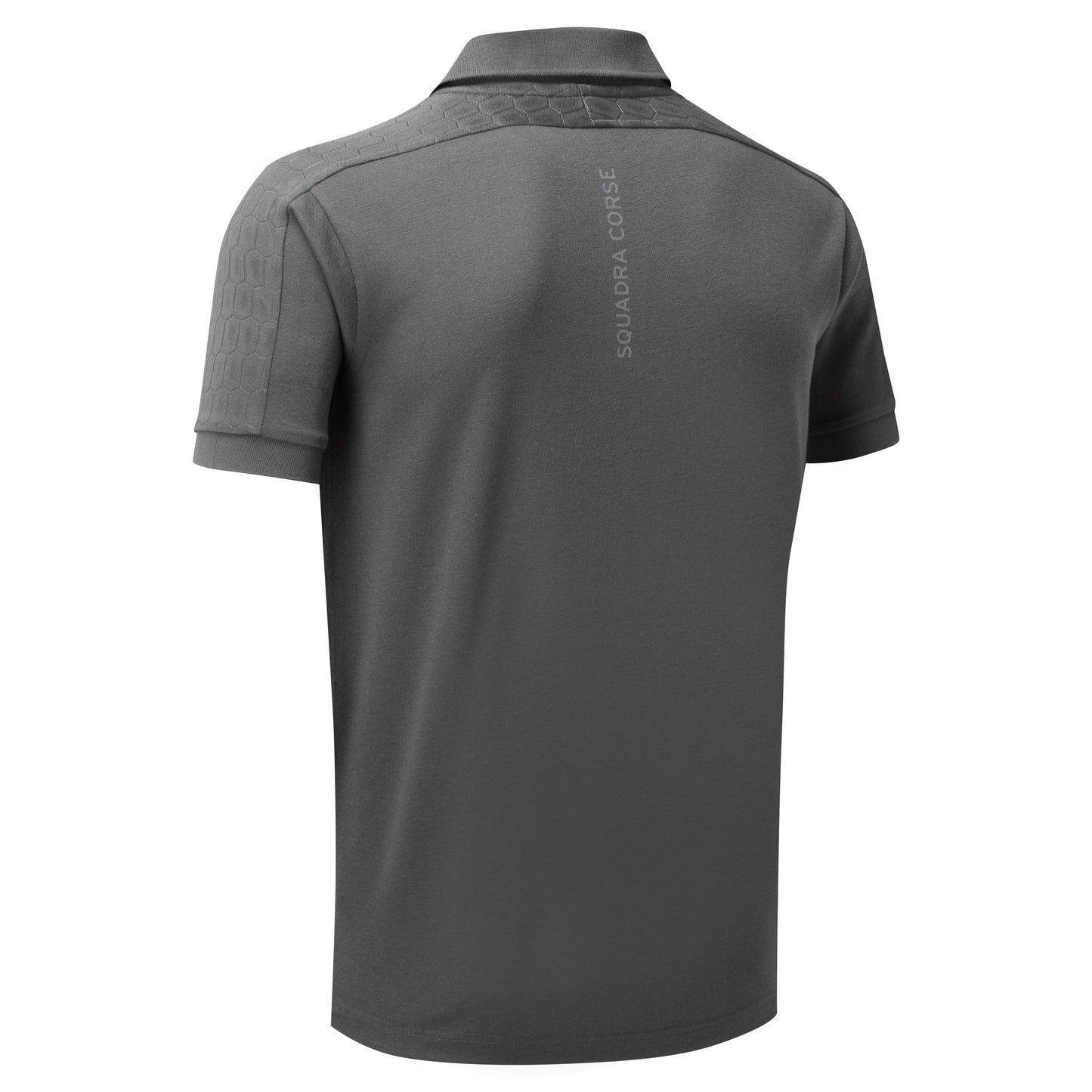Lamborghini Squadra Corse Men's Travel Polo Shirt Grey