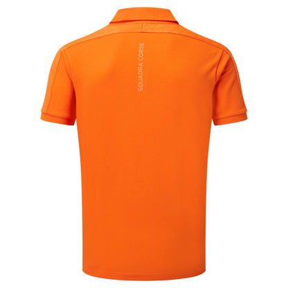 Lamborghini Squadra Corse Men's Travel Polo Shirt Orange