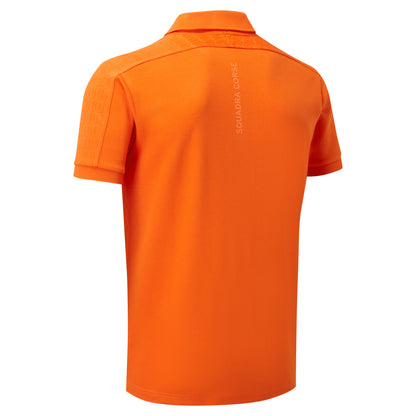 Lamborghini Squadra Corse Men's Travel Polo Shirt Orange