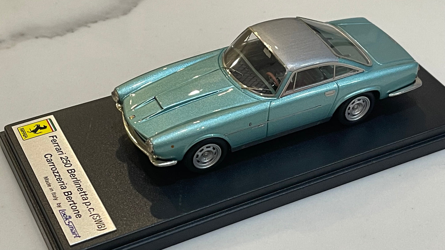 Looksmart 1/43 Ferrari 250 GT SWB Berlinetta Bertone 1960 Light Green/Silver LS133A