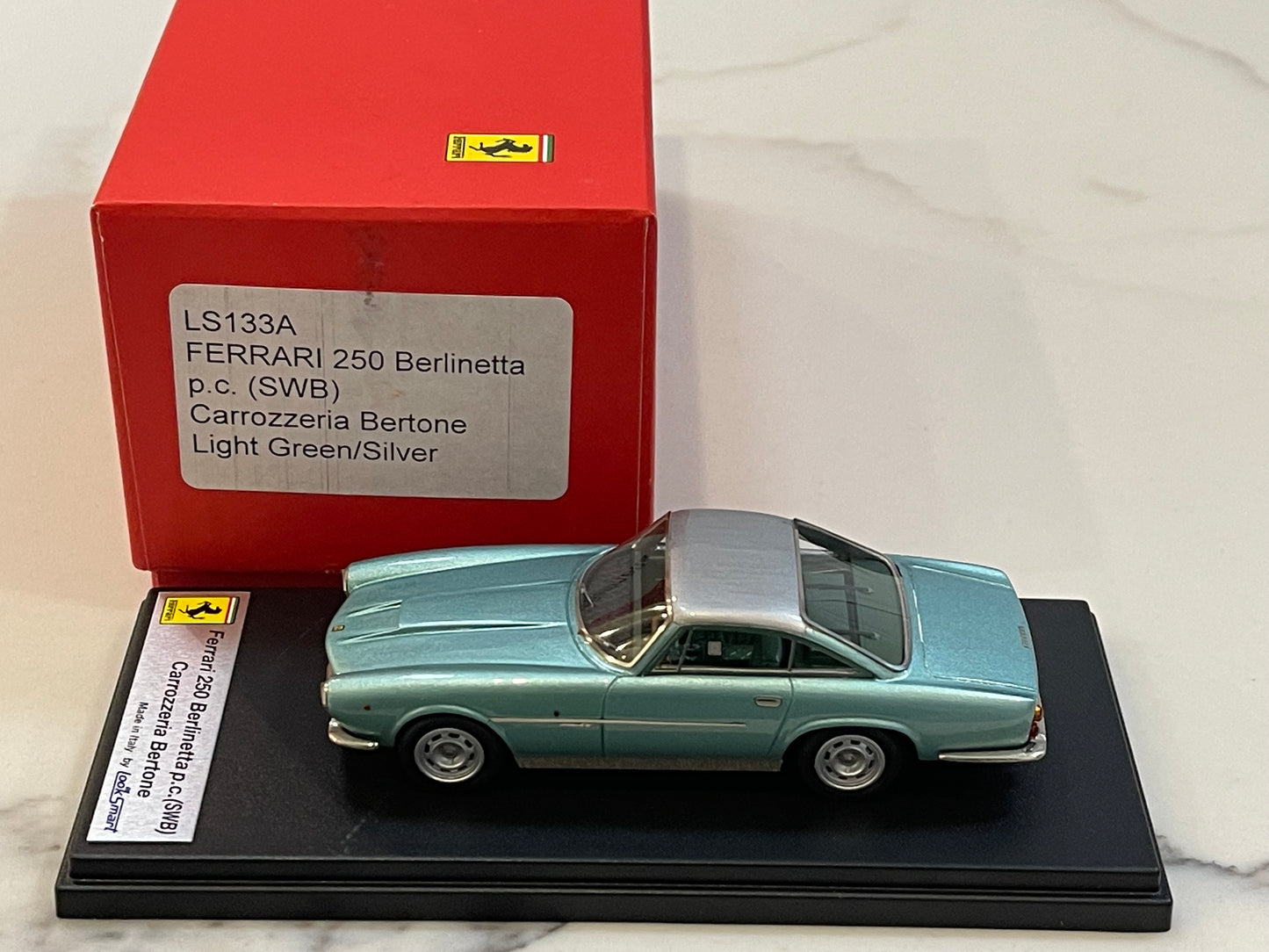 Looksmart 1/43 Ferrari 250 GT SWB Berlinetta Bertone 1960 Light Green/Silver LS133A