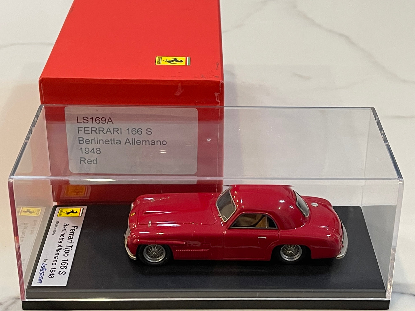 Miniature LookSmart Ferrari 166S Berlinetta 1948, échelle 1/43, Résine LS169B