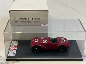 MR 1/43 Ferrari 125 Sport GP Pescara 1947 Dark Red No. 128 MR03