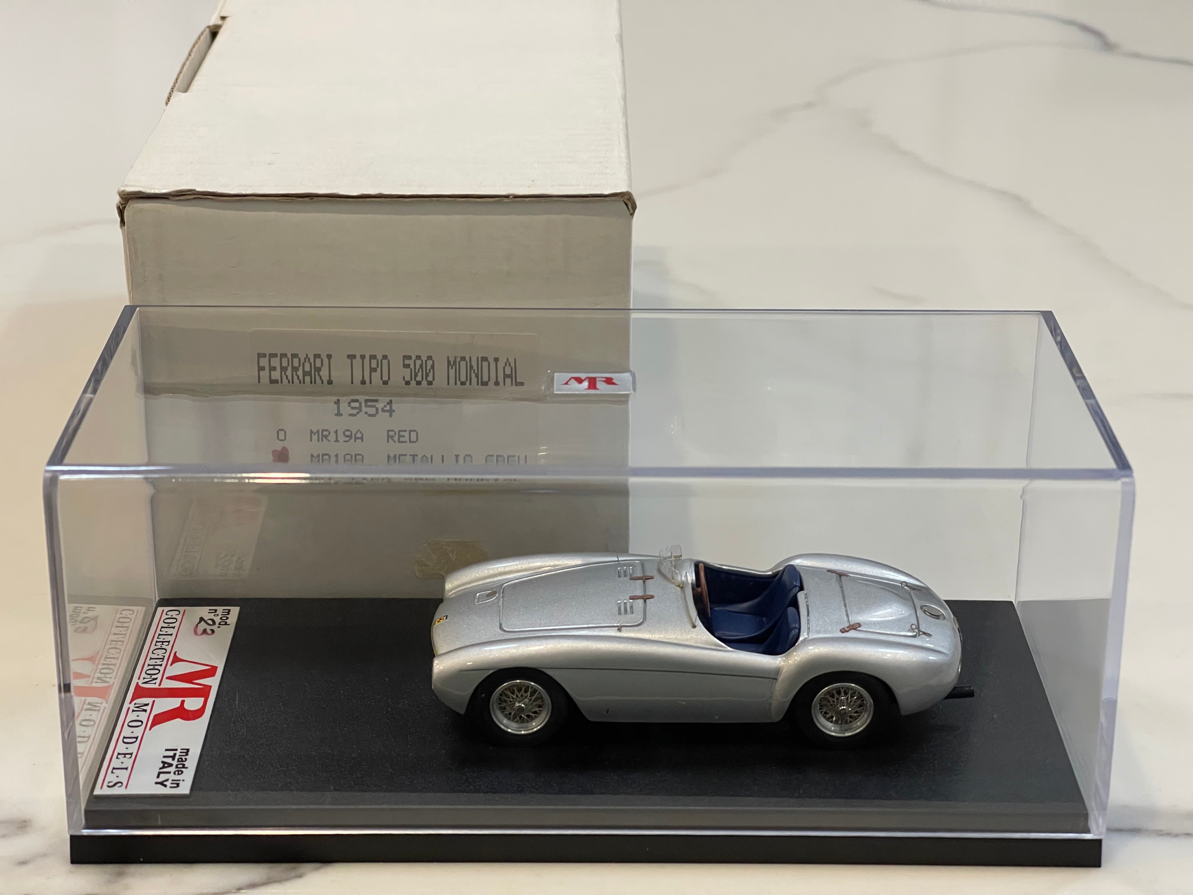 MR 1/43 Ferrari 500 Tipo Mondial Spider 1954 Met. Grey MR19B