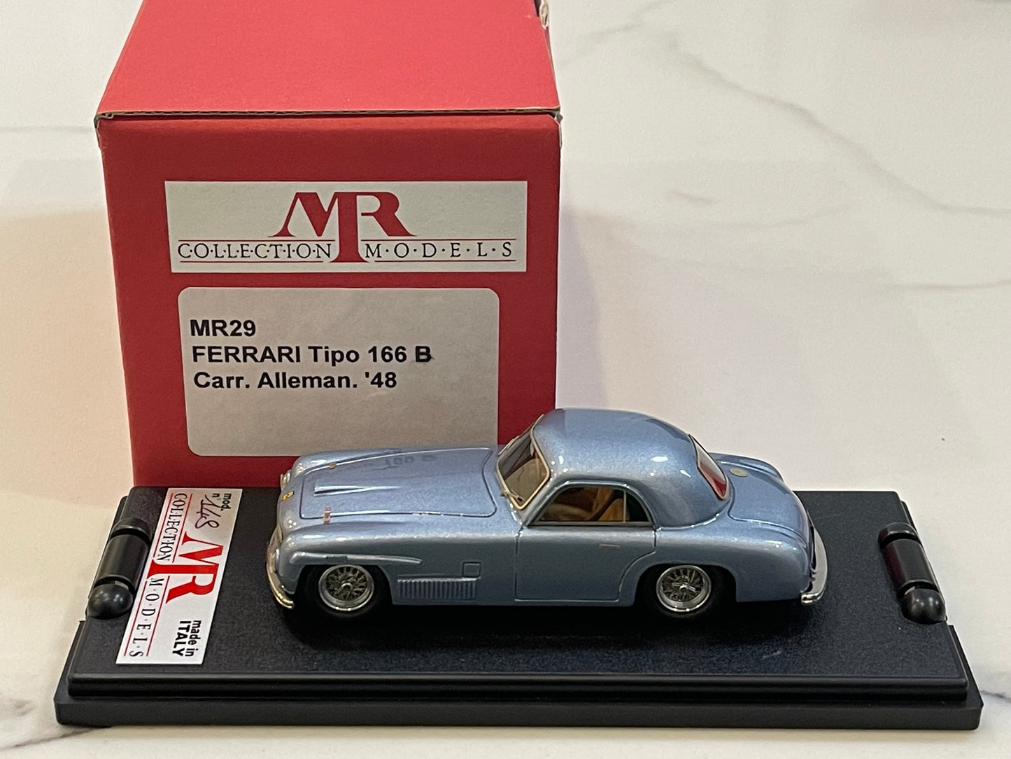MR 1/43 Ferrari 166 S Berlinetta Allemano 1948 Light Blue MR29