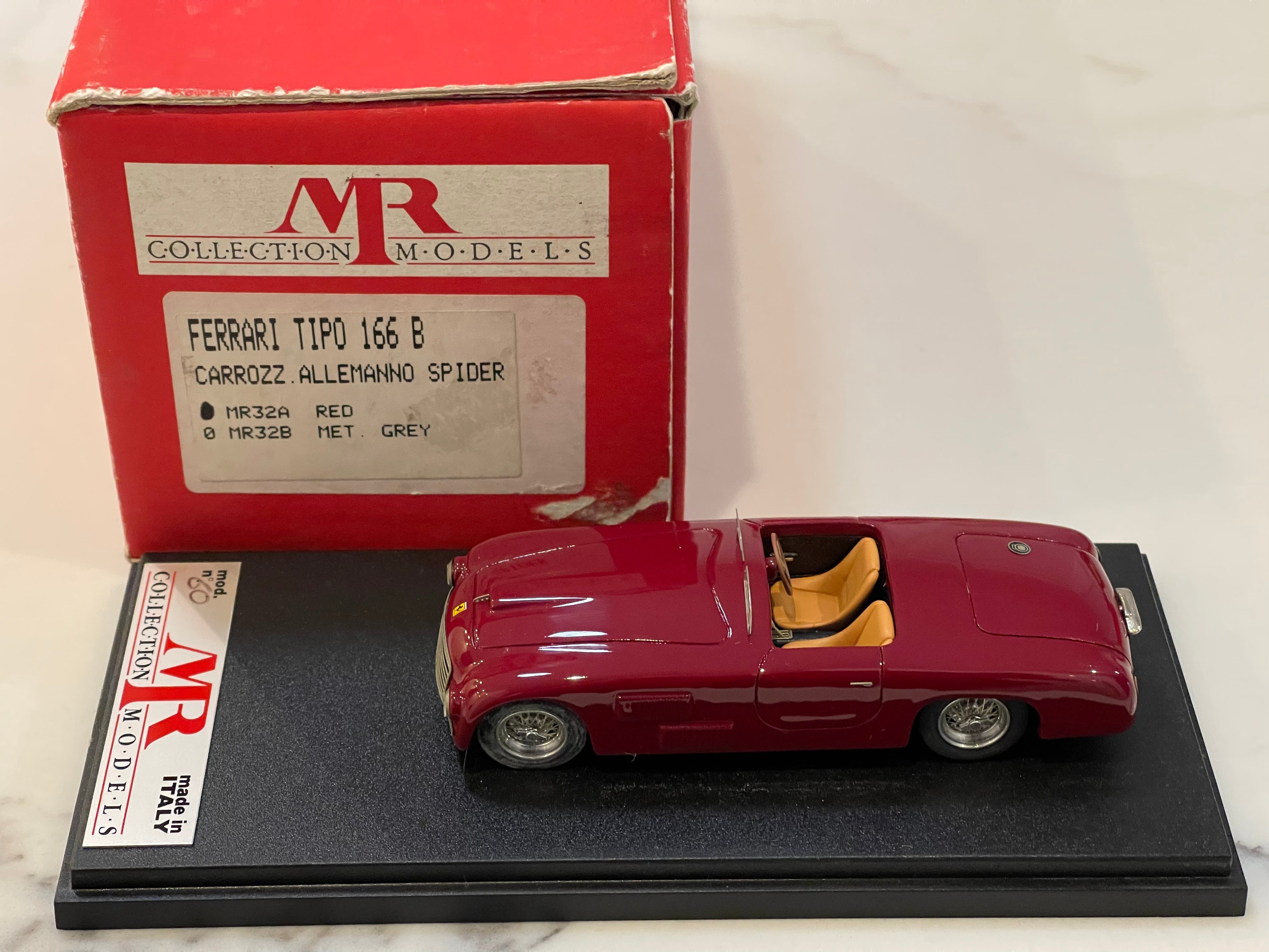 MR 1/43 Ferrari 166 Berlinetta Allemano Spider 1948 Dark Red MR32A