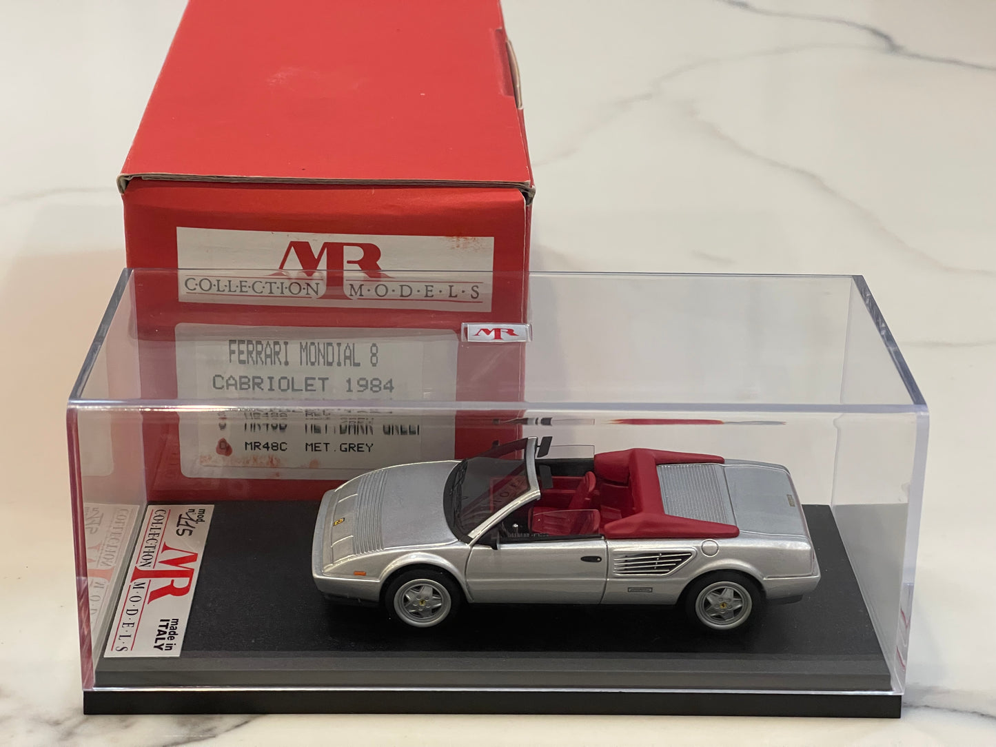 MR 1/43 Ferrari Mondial 8 Cabriolet 1984 Met. Grey MR48C
