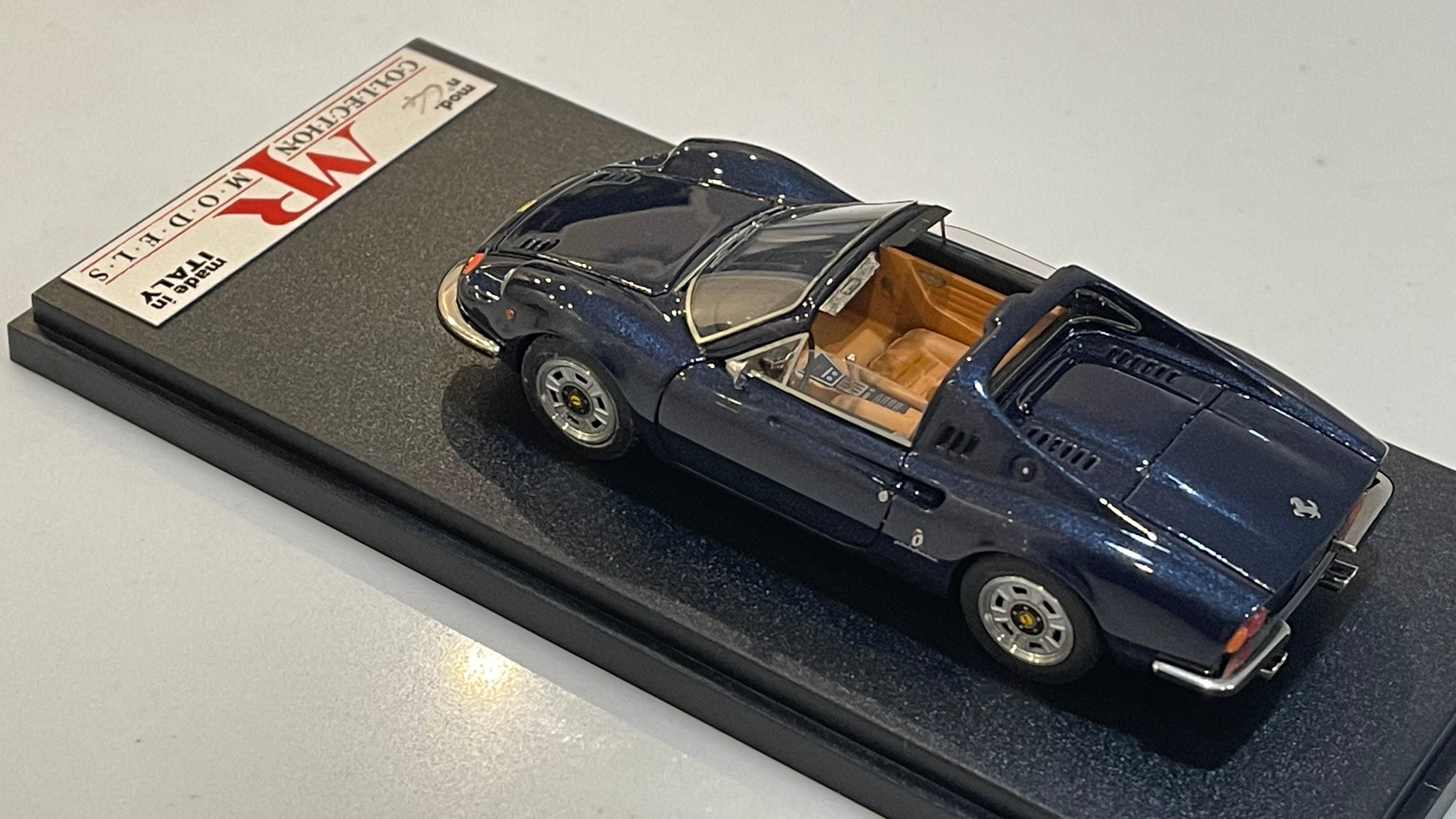 MR 1/43 Ferrari Dino 246 GTS 1972 Dark Blue MR50B – Paddock Collection