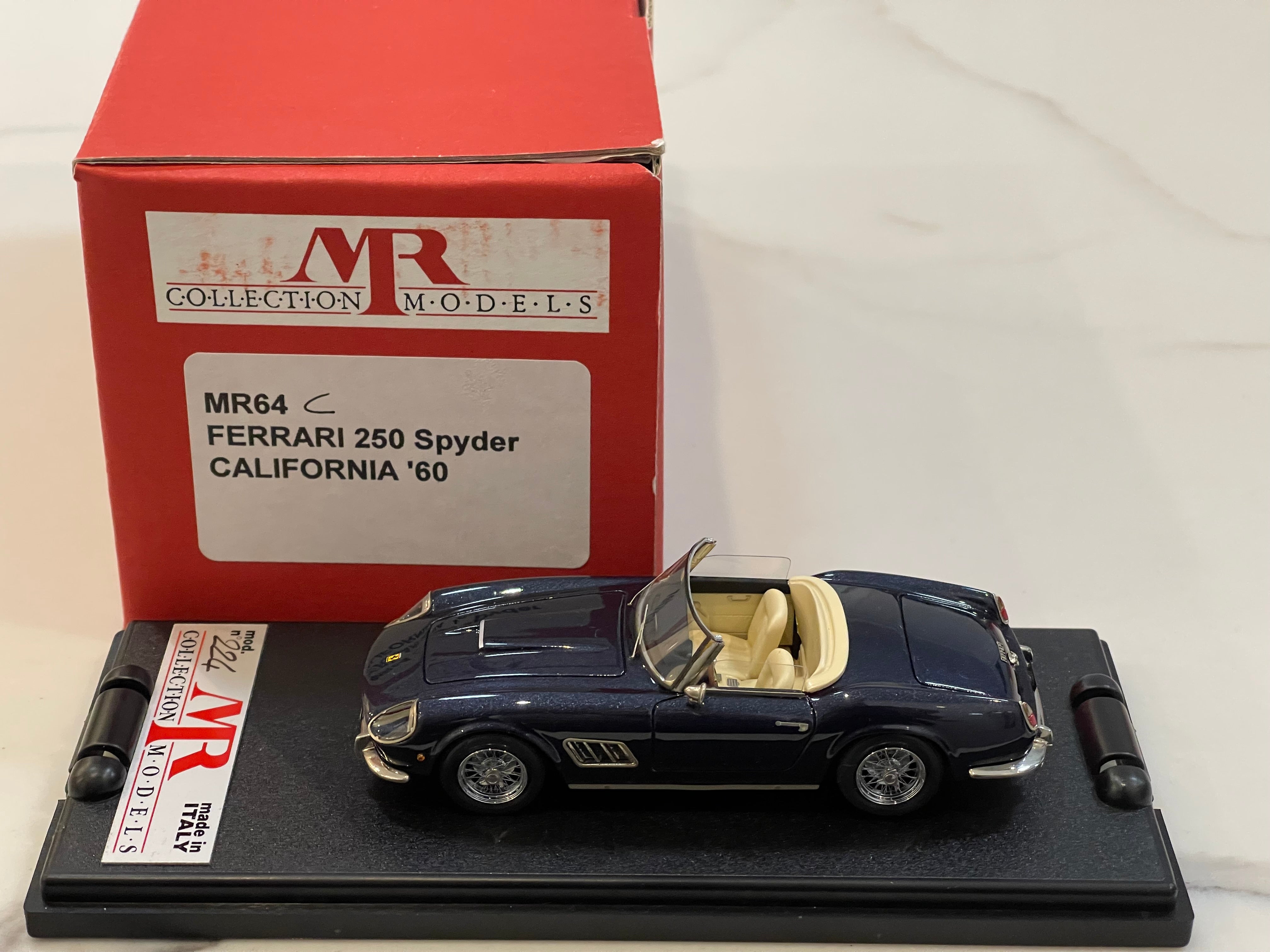 MR 1/43 Ferrari 250 GT California Spyder 1960 Met. Dark Blue MR64C