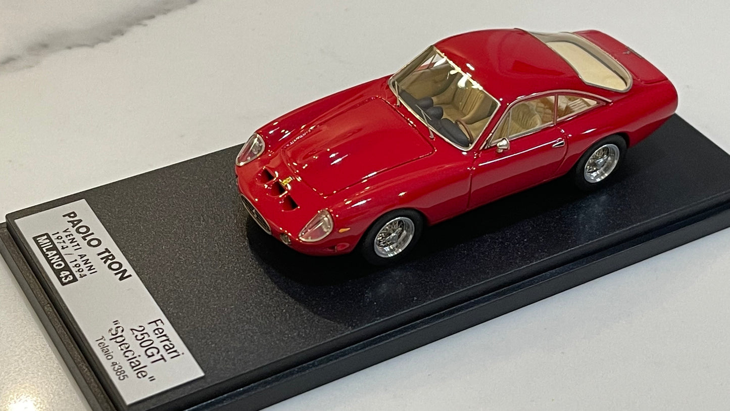 MR Paolo Tron 1/43 Ferrari 250 GT Lusso Speciale Telaio 04385GT 1963 Red MRPT-01