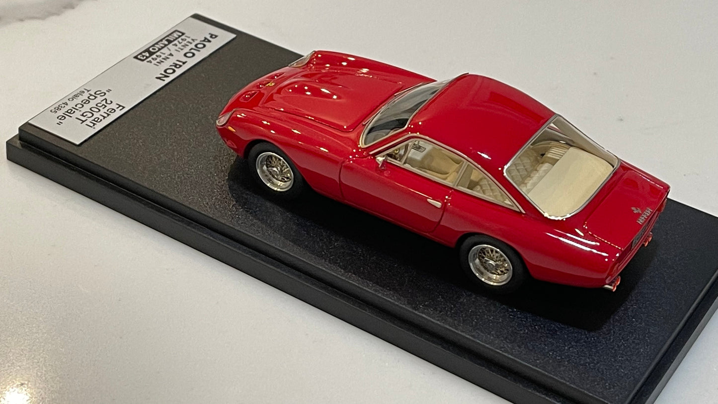 MR Paolo Tron 1/43 Ferrari 250 GT Lusso Speciale Telaio 04385GT 1963 Red MRPT-01