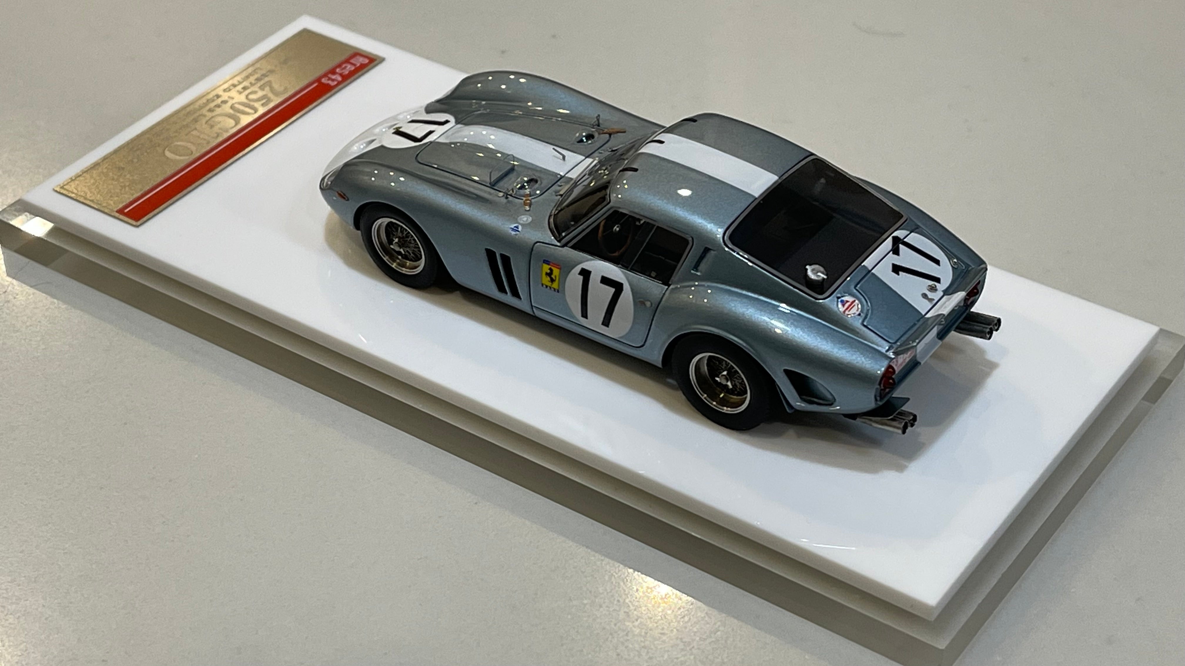 SCM 1/43 Ferrari 250 GTO 3387GT 24 Hours Le Mans 1962 Light Blue No. 17 CM701/3