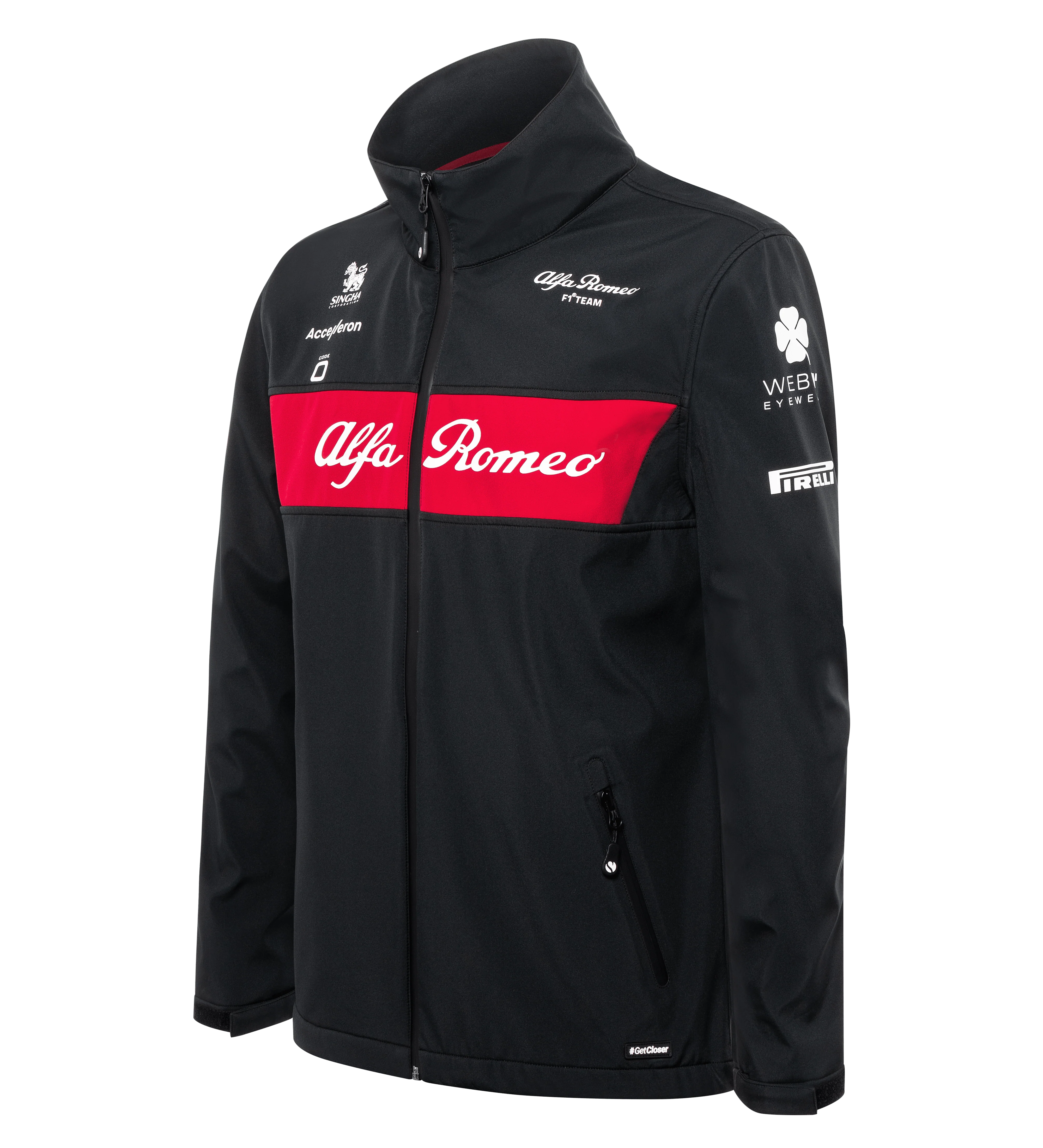 Alfa Romeo Racing F1 Men's Team Softshell Jacket Black