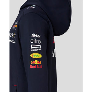 Red Bull Racing F1 Kid's 2023 Team Full Zip Hoodie Navy