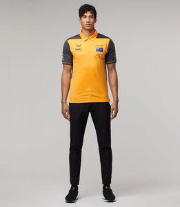 Mclaren F1 Men's Daniel Ricciardo Team Polo Shirt Orange