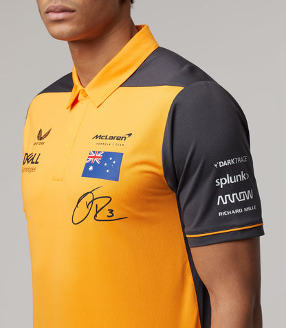 Mclaren F1 Men's Daniel Ricciardo Team Polo Shirt Orange