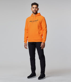 Mclaren F1 Men's Large Logo Hooded Sweatshirt Orange