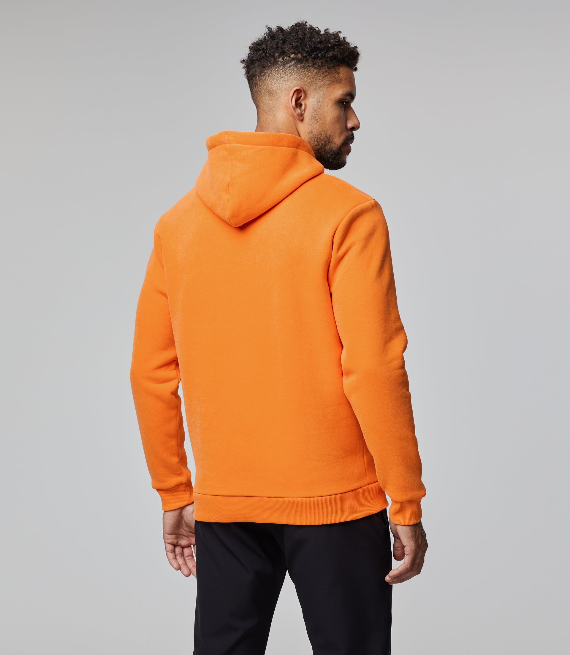 Mclaren F1 Men's Large Logo Hooded Sweatshirt Orange