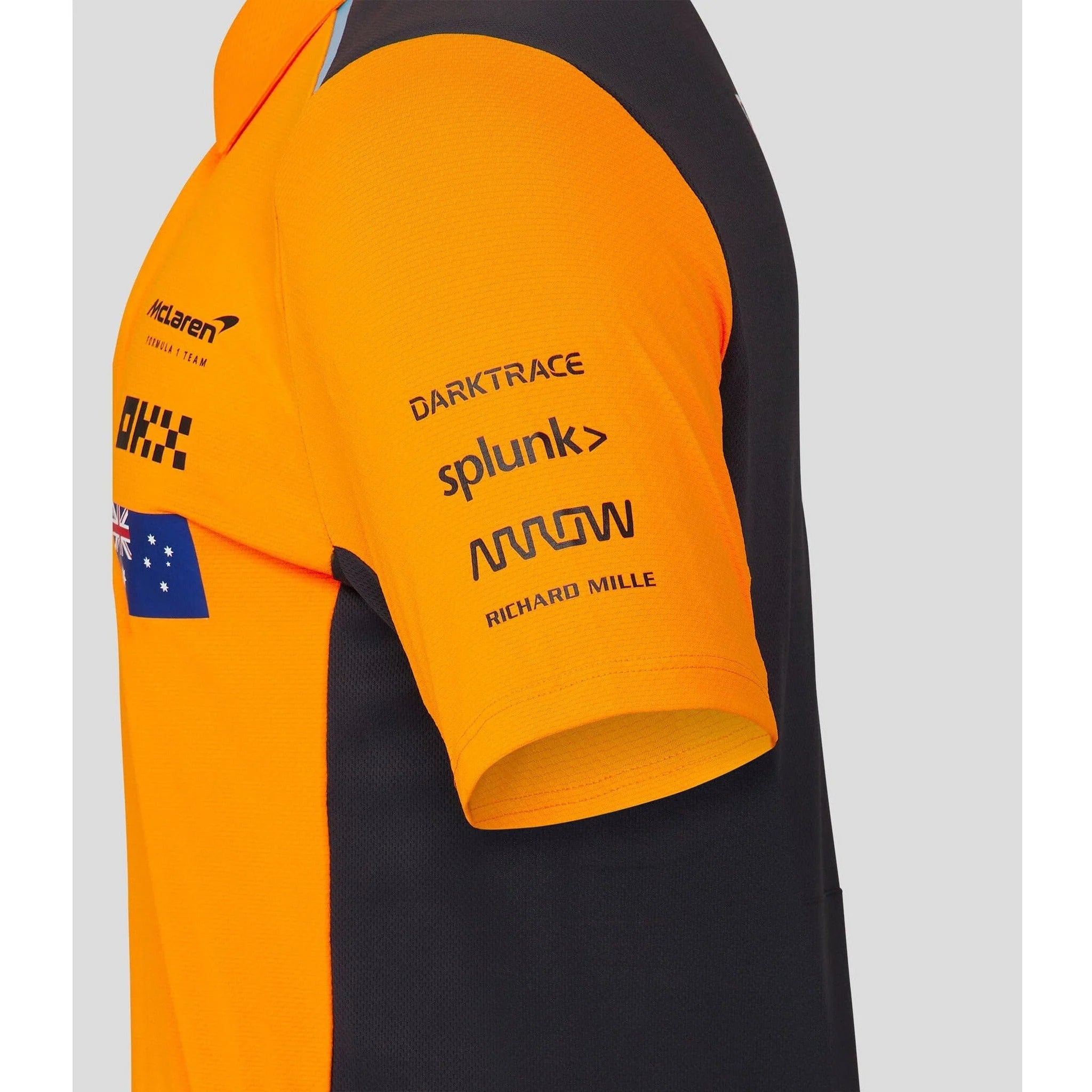McLaren F1 Men's 2023 Team Oscar Piastri Polo Shirt Orange
