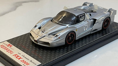 MR BOSICA 1/43 FERRARI FXX 2005 SILVER #16 OPEN/CLOSE MRBOS03