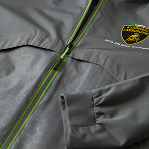 Lamborghini Squadra Corse Men's Lightweight Travel Jacket Grey