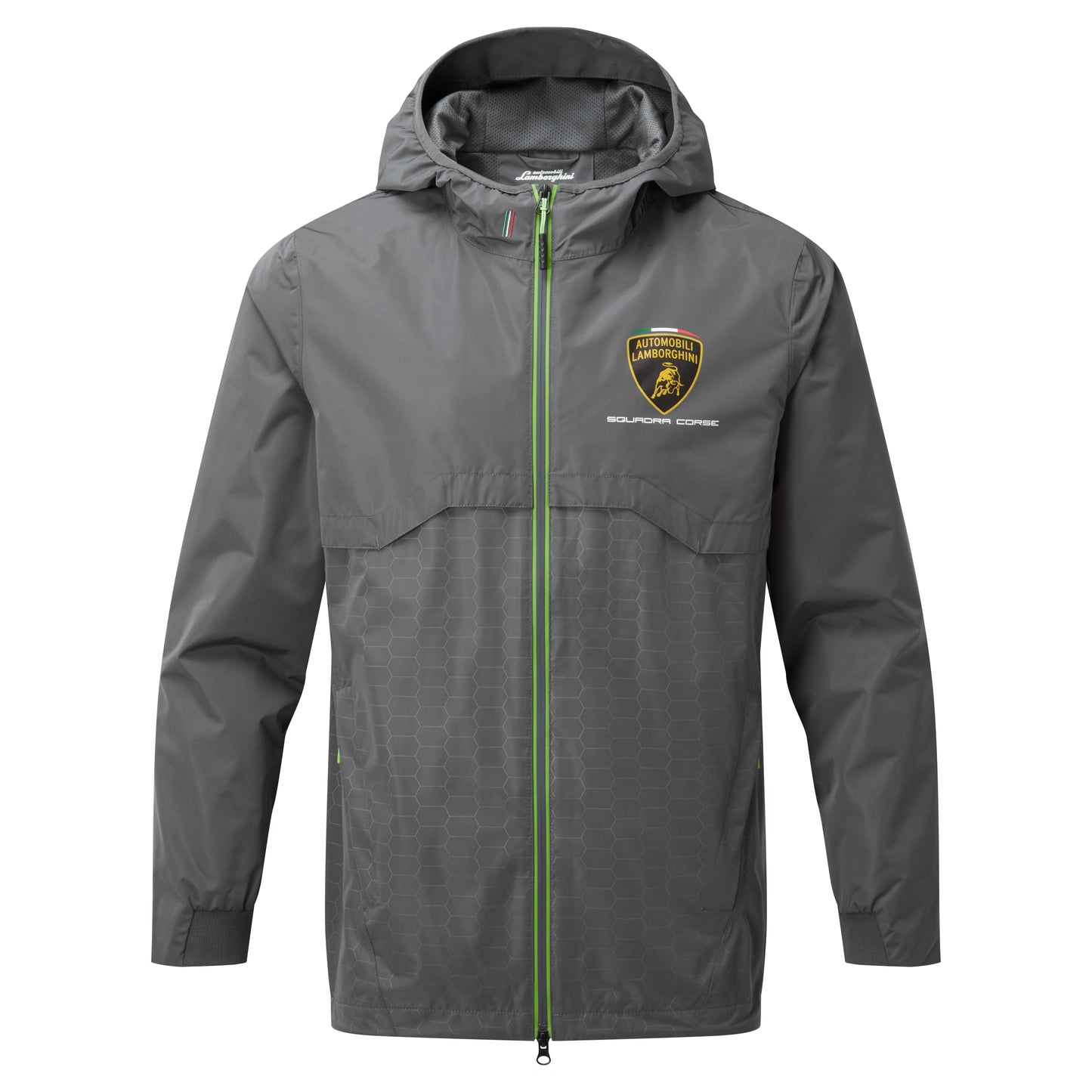Lamborghini Squadra Corse Men's Lightweight Travel Jacket Grey
