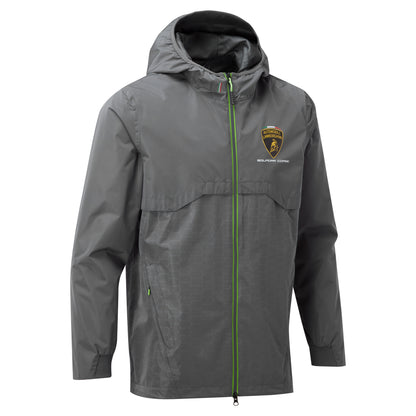 Lamborghini Squadra Corse Men's Lightweight Travel Jacket Grey