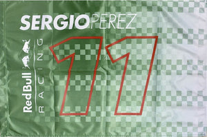 Red Bull Racing F1 Sergio "Checo" Perez Flag Green