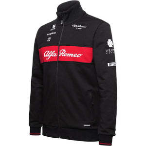 Alfa Romeo Racing F1 2023 Men's Team Full Zip Sweat Jacket Black