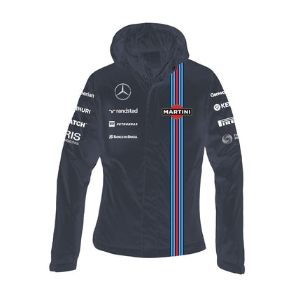 Williams Martini Racing Women's Team Waterproof Jacket Navy
